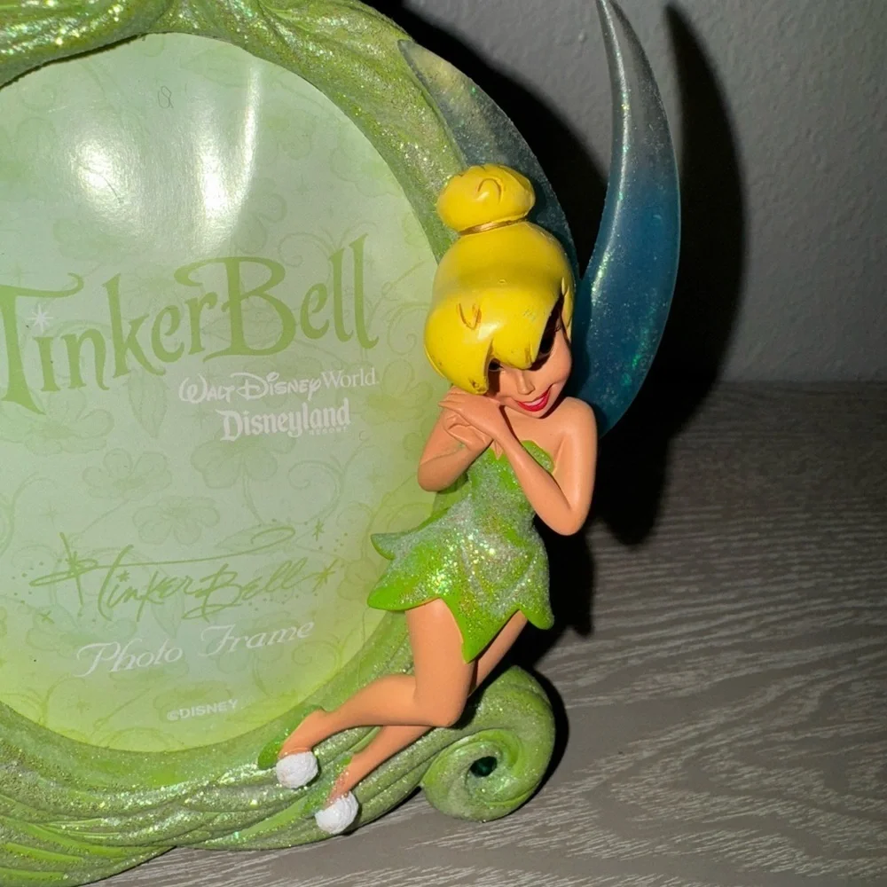 Disney parks glitter green Picture Frame - Tinker Bell